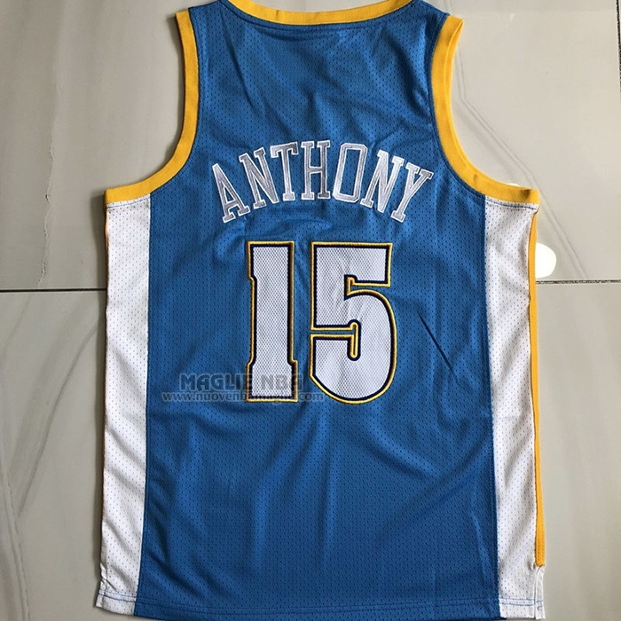 Maglia
 Carmelo Anthony NO 15 Denver Nuggets Mitchell & Ness 2003-04 Blu
